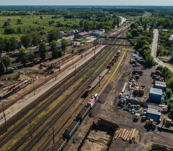 Modernizacja kolei na trasie Sadowne–Czyżew. Fot. PKP PLK