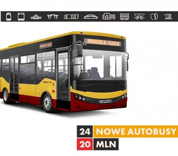 MPK Łódź.  Nowe, dwudrzwiowe autobusy Isuzu Novocity Life  są niskopodłogowe i klimatyzowane. Źródło: UM Łódź