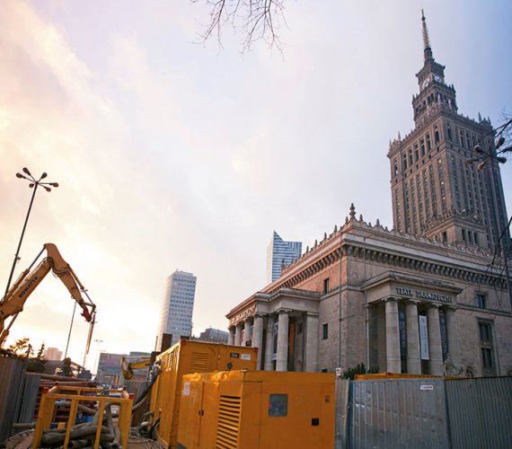 Mikrotunelowanie pod Pałacem Kultury i Nauki w Warszawie