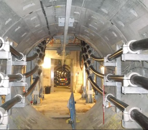 Wnętrze londyńskiego tunelu energetycznego. Fot. London Power Tunnels, National Grid