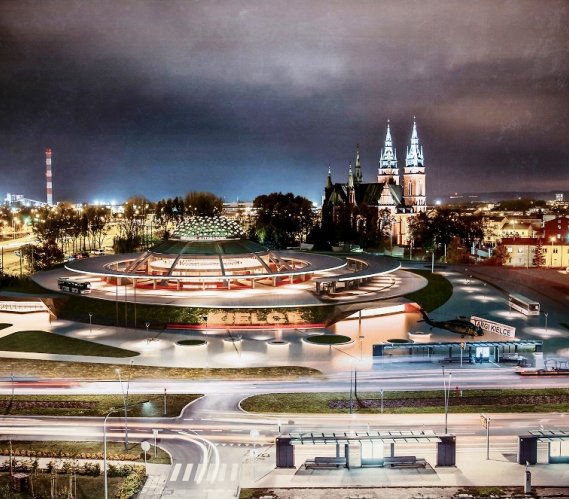Tak będzie wyglądać centrum komunikacyjne w Kielcach. Źródło: UM Kielce