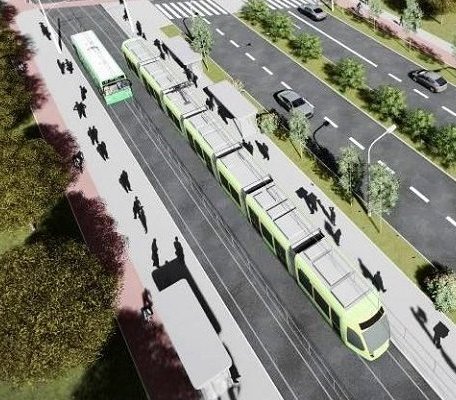 Budowa trasy tramwajowej na Naramowice. Źródło: UM Poznań
