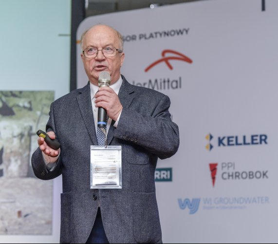 VIII Konferencja „Geoinżynieria w Budownictwie”, prof. dr hab. inż. Kazimierz Gwizdała, Profesor Emeritus PG, Politechnika Gdańska. Fot. Quality Studio