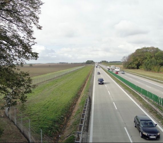 Ogrodzenie wzdłuż autostrady A4. Fot. GDDKiA