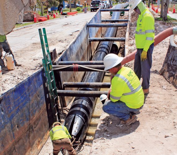 Modernizacja sieci kanalizacyjnej na Florydzie. Fot. Murphy Pipeline Contractors