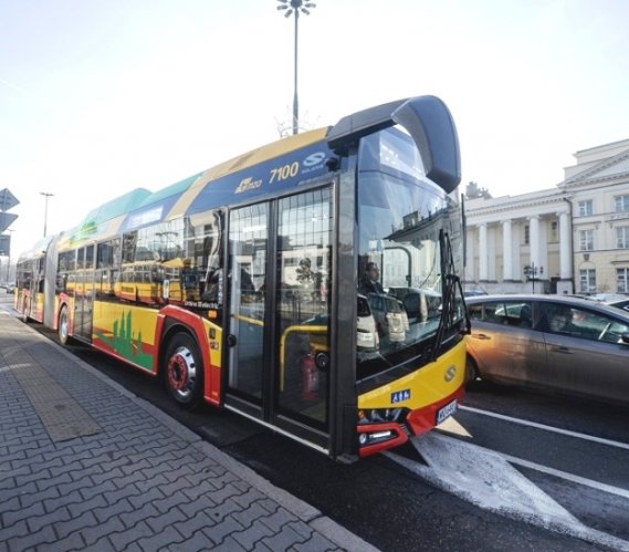 Testowany w Warszawie autobus Solaris Urbino 18 electric. Fot. R. Motyl/UM Warszawa
