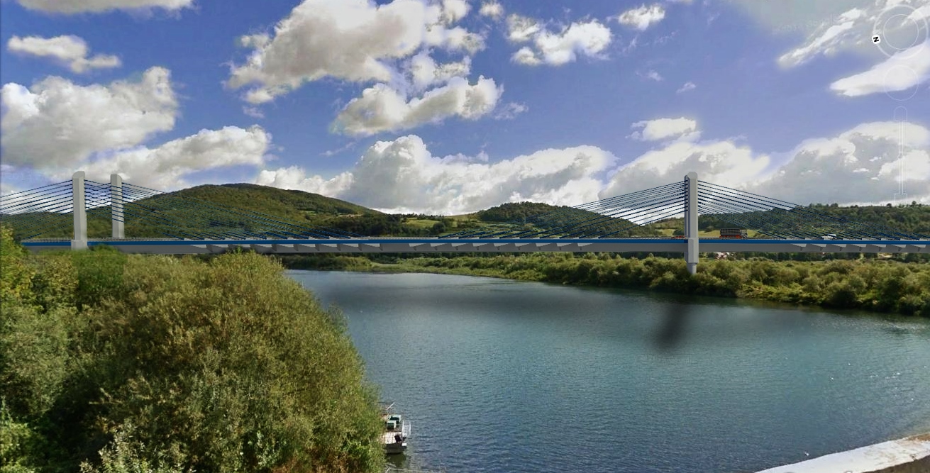 Budowa mostu w Kurowie. Źródło: GDDKiA