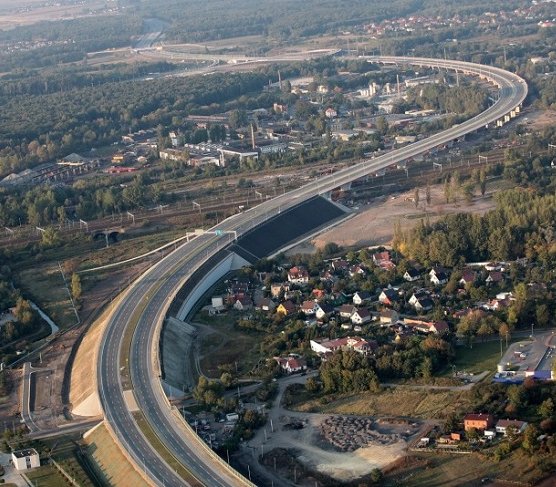 A1 w rejonie węzła Pyrzowice. Fot. GDDKiA
