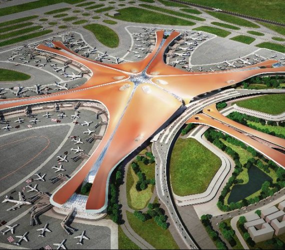 Pekin-Daxing: drugie największe lotnisko na świecie otwarte. Źródło: Zaha Hadid Architects