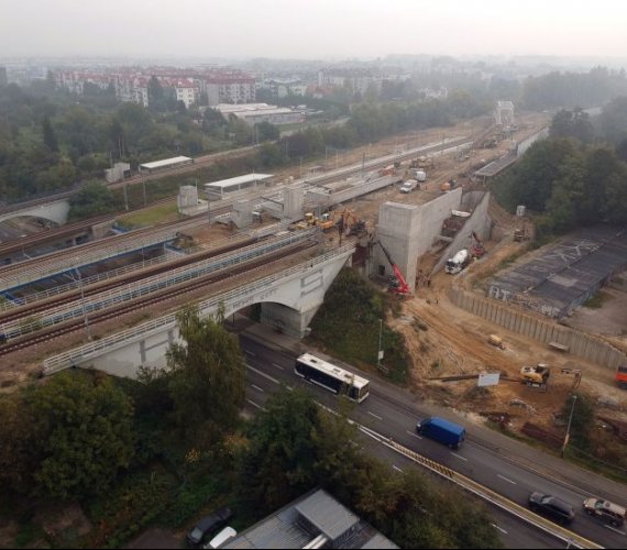 Trwa budowa przystanku kolejowego Kraków Bronowice. Fot. PKP PLK