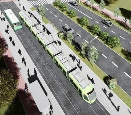 Budowa trasy tramwajowej na Naramowice. Źródło: UM Poznań