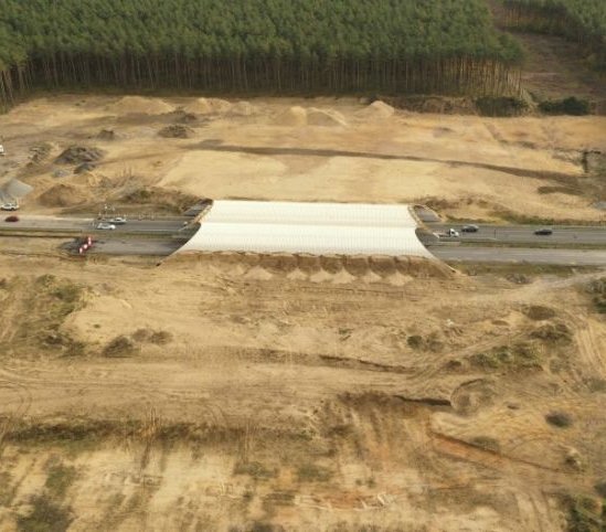 Fragment budowy autostrady A6 Szczecin Dąbie–Rzęśnica. Fot. GDDKiA