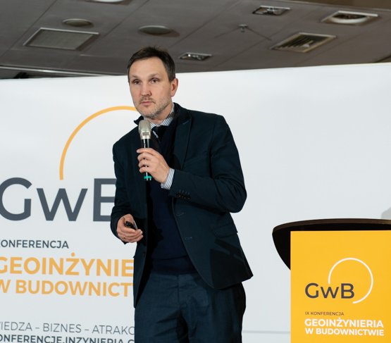 Dr inż. Grzegorz Kacprzak, reprezentujący firmę Warbud oraz Politechnikę Warszawską. Fot. Quality Studio