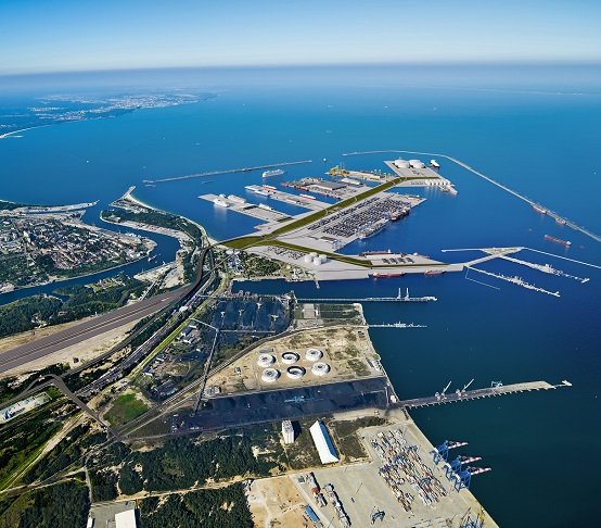 Planowany Port Centralny w Gdańsku. Źródło: ZMPG S.A.