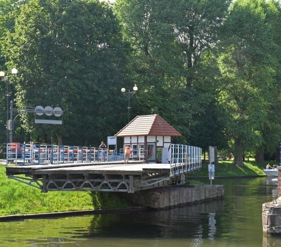 Most obrotowy w Giżycku. Fot. Adobe Stock / Grzegorz Lenkiewicz