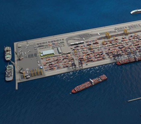 Wizja gdyńskiego Portu Zewnętrznego. Źródło: ZMPG
