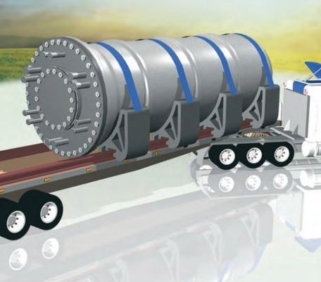 Wizualizacja transportu małego reaktora firmy Rolls-Royce. Źródło: IAEA