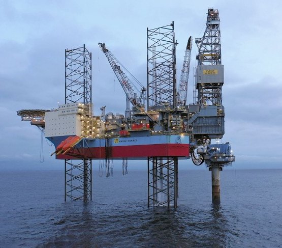 Platforma wydobywcza Maersk Inspirer na złożu Yme. Fot. Repsol
