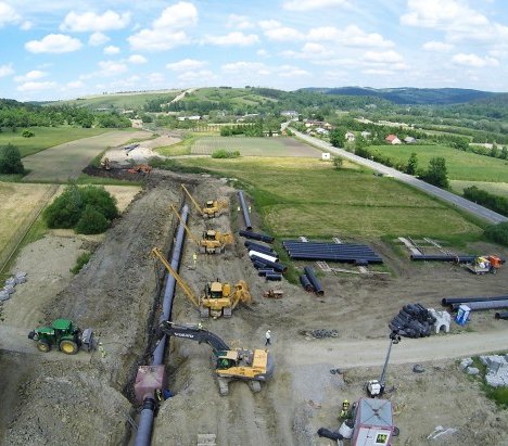 Ważny gazociąg do granicy ze Słowacją już gotowy do użytku