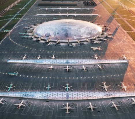 Jedna z wizualizacji lotniska. Źródło: Chapman Taylor
