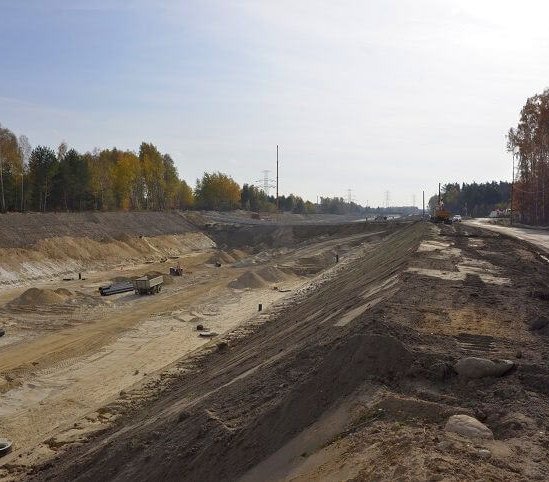 Budowa drogi S14. Fot. GDDKiA