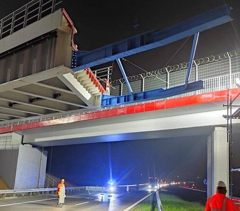 A1: budowa wiaduktu kolejowego do lotniska Katowice-Pyrzowice