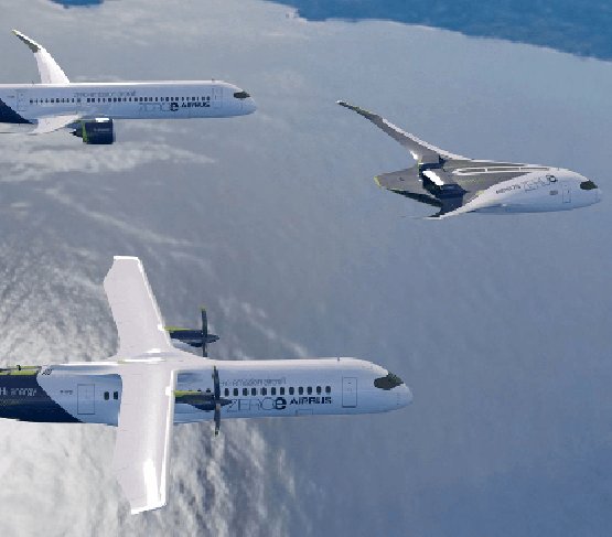 Wizualizacja zeroemisyjnego samolotu pasażerskiego ZEROe / Fot. Airbus