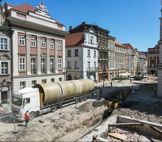 Poznań: budowa zbiorników retencyjnych pod płytą Starego Rynku