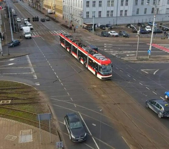 Na tym gdańskim skrzyżowaniu zostanie wykonane odwodnienie. Fot. UM Gdańsk