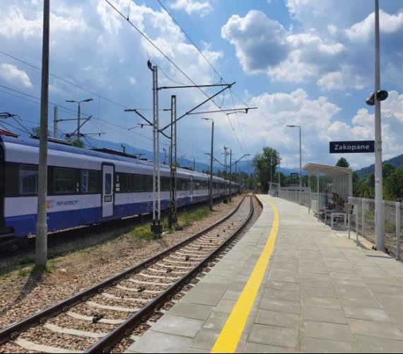 Stacja tymczasowa w Zakopanem. Fot. Paulina Antosiak/PKP PLK