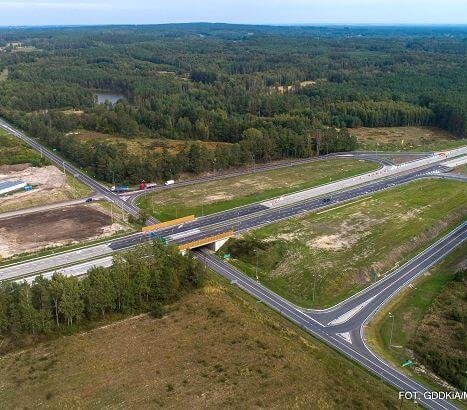 Autostrada A18, węzeł Żary Południe. Źródło: GDDKiA
