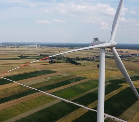 Zakończyła się budowa farmy wiatrowej Piotrków o mocy 30 MW. Fot. Tauron