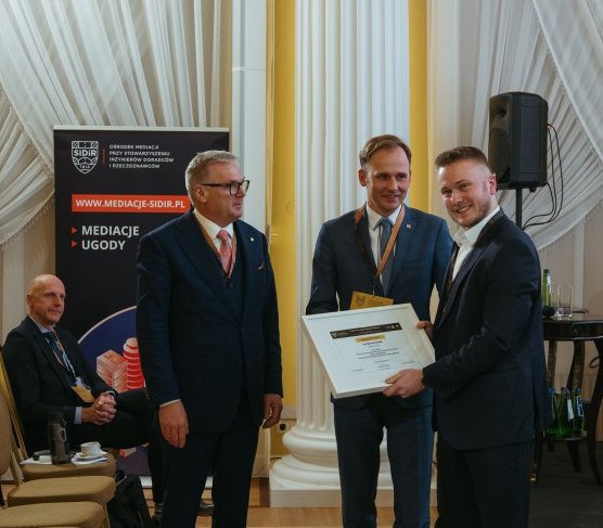 Bartosz Rodak, laureat I nagrody w VII Krajowym Konkursie dla Młodych Profesjonalistów