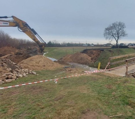 Budowa mostu w Warszawicach na Mazowszu. Fot. Mazowiecki Zarząd Dróg Wojewódzkich