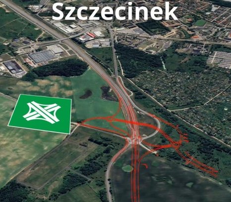 Wizualizacja odcinka drogi ekspresowej S11 Bobolice–Szczecinek. Źródło: GDDKiA
