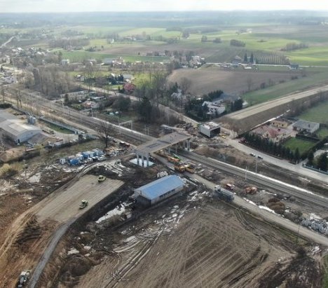 Rail Baltica – budowa wiaduktu w Czyżewie. Fot. Artur Lewandowski/PKP PLK