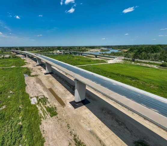 Powstaje najdłuższy most w Małopolsce. Fot. ZDW w Krakowie
