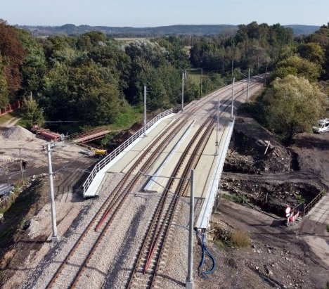 Most kolejowy na linii Kraków–Skawina–Oświęcim. Fot. Piotr Hamarnik/PKP PLK
