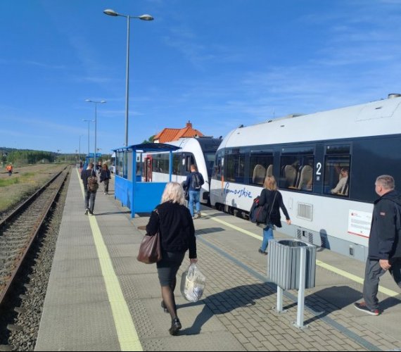 Stacja kolejowa Somonino. Fot. Przemysław Zieliński/PKP PLK