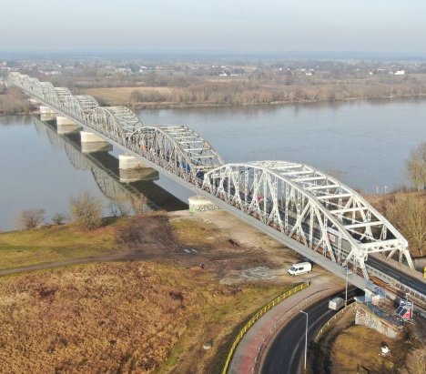 Most kolejowo-drogowy w Grudziądzu. Fot. Mateusz Klimczuk/PKP PLK