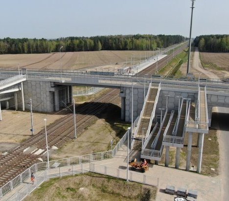 Dąbrowa-Kity: wiadukt nad Rail Baltica. Fot. Paweł Mieszkowski/PKP PLK