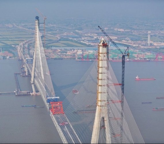 Najdłuższy most podwieszany na świecie. Fot. UM Suzhou