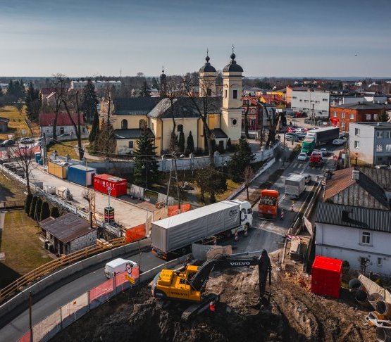 Śląskie. Trwa budowa mostu nad Pilicą w Szczekocinach