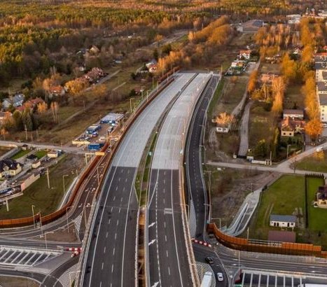 S17 Wschodnia Obwodnica Warszawy. Niedokończony odcinek. Fot. GDDKiA