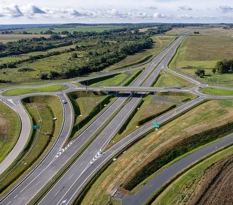 Istniejąca część obwodnicy Przecławia i Warzymic. Fot. Mateusz Grzeszczuk/GDDKiA