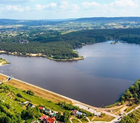Zbiornik Cedzyna. Fot. Wody Polskie