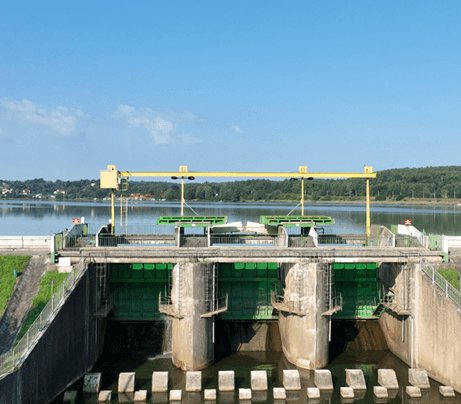 Zbiornik retencyjny Brody Iłżeckie. Fot. Wody Polskie