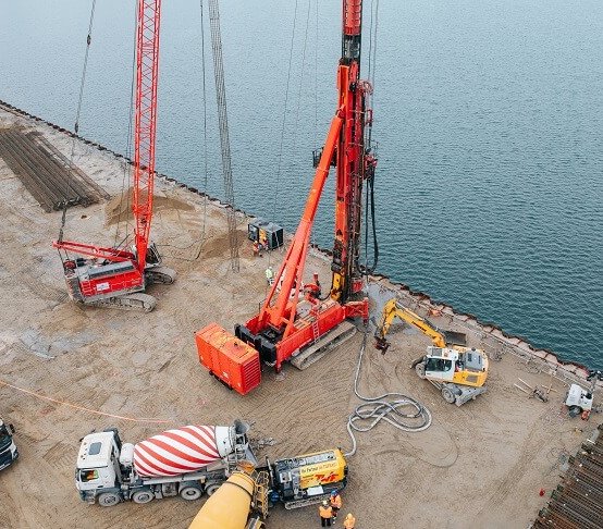 Soletanche Polska realizuje prace fundamentowe dla Terminala T5 w Porcie Gdańsk