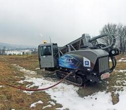 Przewierty HDD  na budowie trasy S7 między Krakowem a Zakopanem