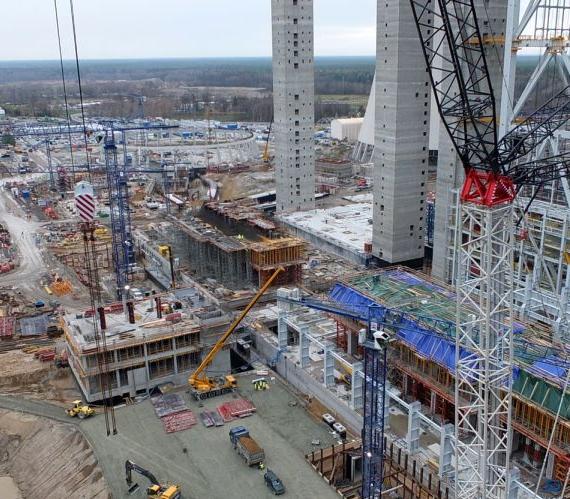 Plac budowy w Elektrowni Opole. Fot. PGE GiEK SA